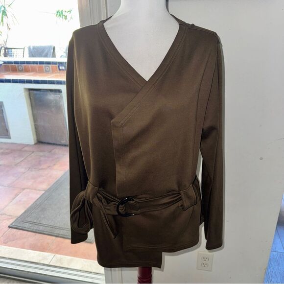 Peruvian Connection Pima Cotton Belted Jacket - Picture 2 of 4